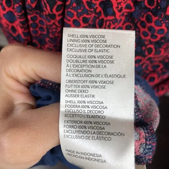 Free People Tabitha Mini Babydoll Boho Dress Cap Sleeve Floral Red Size M - Picture 10 of 11